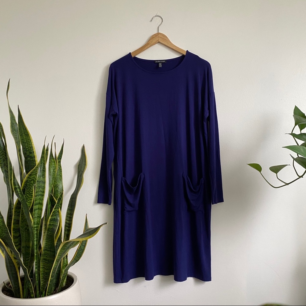 EILEEN FISHER VISCOSE JERSEY DRESS